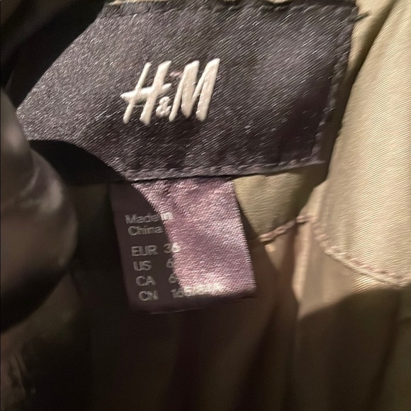 H&M Green Utility Jacket with Fleece Collar - Picture 6 of 9